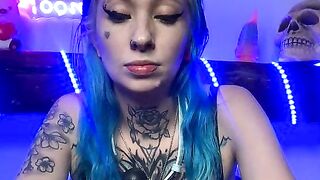 coyemoo - stripchat streamer isn't shy about showing himself naked colorful anal-doggy-style fingering-white goth